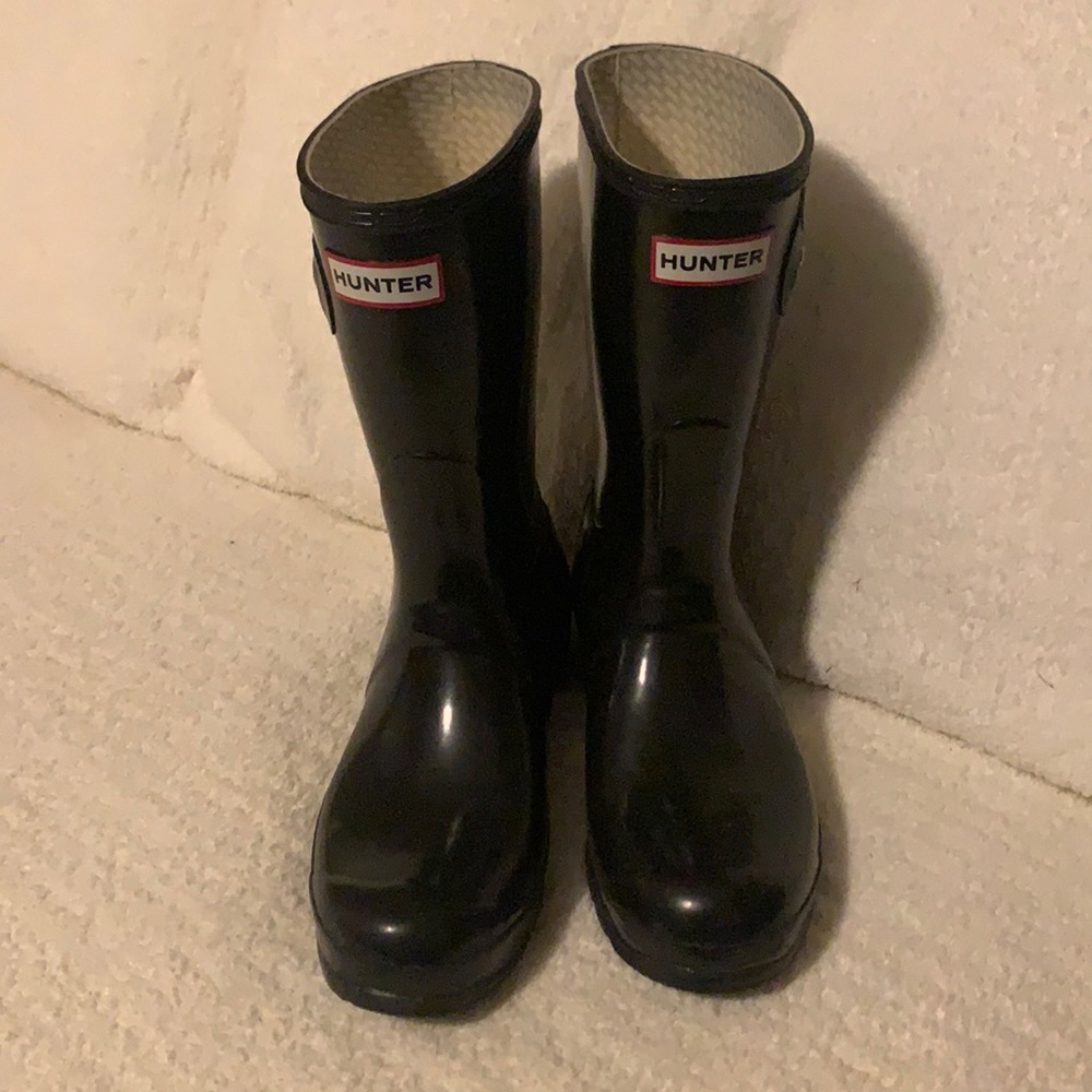 Hunter Original Short Adjustable Black Gloss Rain Boot